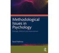 Methodological Issues in Psychology by David Trafimow David Trafimow (Auteur)