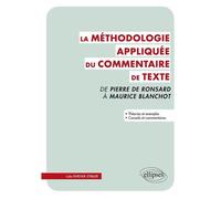 Méthodologie appliquée du commentaire de texte. De Pierre Ronsard à Maurice Blanchot - Stibler Kheyar - Ellipses - broché - Essai
