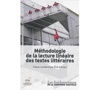 Methodologie de la lecture lineaire des textes litteraires - Florence Olivier - Presses De La Sorbonne Nouvelle - broché - Manuel