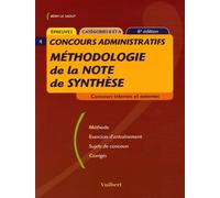 Méthodologie de la note de synthèse: Concours administratifs catégories B et A