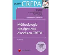 METHODOLOGIE DES EPREUVES D ACCES AU CRFPA
