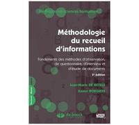 Méthodologie Du Recueil D'informations - Fondements Des Méthodes D'observation, De Questionnaire, D'interview Et D'étude De Documents