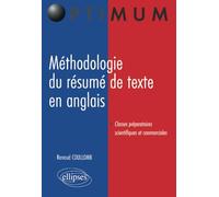 Méthodologie du résumé de texte en anglais
