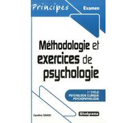 Méthodologie Et Exercices En Psychologie Clinique Et Psychopathologie