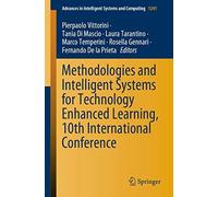 Methodologies And Intelligent Systems For Technology Enhanced Learning, 10th International Conference