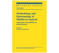 Methodology And Epistemology Of Multilevel Analysis