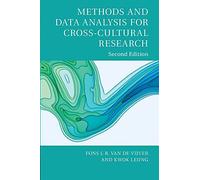 Methods And Data Analysis For Cross-Cultural Research