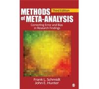 Methods of MetaAnalysis by John E. Hunter Inconnu (Auteur)