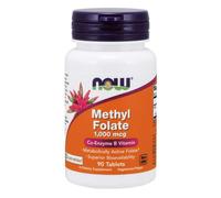Methyl Folate 1000 mcg 90 Comprimés Now Foods