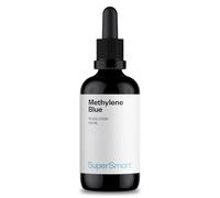 Methylene Blue - Solution de Bleu de Méthylène 1% - Liquide - Pureté Testée - Sans Formaldéhyde ni Métaux Lourds - Flacon 100 mL - Compte-Gouttes Pour Dosage Précis - SuperSmart
