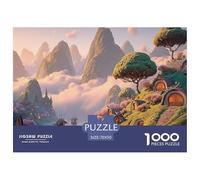 Meticulous Brushwork 1000 Pièces Carton Premium Lot de Puzzles Alpine Hobbit-Style Cottage Anti-Stress Jeu Créatif Puzzles As Birthday Gifts 70x50cm/1000pcs