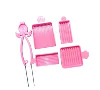 MetieFasia Ensemble de 5 Pièces pour Ramasser Les Perles à Repasser avec Une Pince à Perles - Un Outil Pratique, Rapide et Très Efficace pour Vos Projets de, Rose