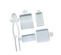 MetieFasia Ensemble de 5 Pièces pour Ramasser Les Perles à Repasser avec Une Pince à Perles - Un Outil Pratique, Rapide et Très Efficace pour Vos Projets de, Blanc