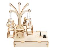 MetieFasia Kits D'expériences Scientifiques en Bois à Monter Soi-même, Puzzles 3D, Chaise Pivotante, Outils Pédagogiques, Kits de Construction pour Enfants (