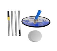 MetieFasia Ponceuse à Perche pour Cloisons Sèches, Ponceuse Manuelle pour Cloisons Sèches, Rotative à 360 Degrés, Ponceuse Murale Radiale Professionnelle de 9 Po