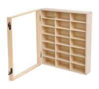 MetieFasia Vitrine Murale En Bois pour Voitures Miniatures, Résistante et Dotée de Plusieurs Compartiments, Grille 21