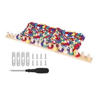 Métier à à en bois de 89 cm - Kit de tissage manuel pour débutants - Pour crochet, lit, canapé, salon, décoration de la maison, automne, et adultes