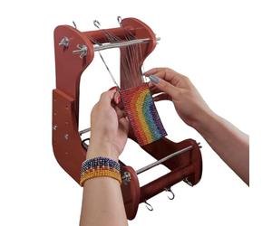 Métier à à perles réglable, outil de fabrication de bijoux debout, cadre artisanal pour femmes et filles, caractéristique de construction robuste, catégorie étudiante en art, studio à domicile