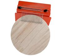 Métier à repriser mini à 21 aiguilles, outil portable de raccommodage avec disque rond en bois, structure en fer pour loisirs créatifs, réparation rapide des vêtements, idée cadeau originale