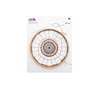 Rico Design - Métier à tisser rond 21 cm - avec trous - Marron