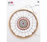 Rico Design - Métier à tisser rond 21 cm - avec trous - Marron
