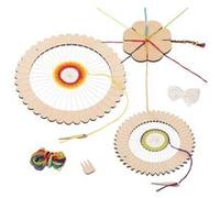 Gollnest & Kiesel Kit de bricolage – Métier à tisser rond et fleur à tresser beige