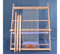 Métier à tisser sur pied, métier à tisser multi-artisanat en bois, artisanat, cadre extra-large, métiers à tapisserie, planche à tisser bricolage pour enfants débutants, 60 cm de haut x 47 cm de large