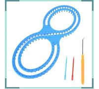 Métier à Tricoter - V BESTLIFE - 8 Formes - Kit Crochet Inclus - Léger et Portable - Plastique de Qualité