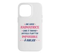 Métier Animatrice Qui déchire Super Animatrice Coque pour iPhone 14 Pro Max