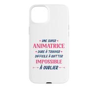 Métier Animatrice Qui déchire Super Animatrice Coque pour iPhone 15 Plus
