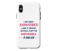 Métier Animatrice Qui déchire Super Animatrice Coque pour iPhone X/XS