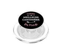 Métier Cantine Humour certifiée Meilleure cantinière PopSockets PopGrip pour MagSafe