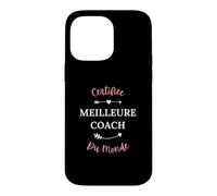 Métier Coaching Fille entraineuse Certifiée Meilleure Coach Coque pour iPhone 14 Pro Max