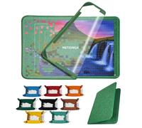 Metionga Tapis Puzzle, Puzzle Board pour Rangement Puzzle 2000 Pieces, Pliable, Accessoires pour Puzzles avec 8 Trieur Puzzle + 1 Couvercle Transparent Anti-poussière