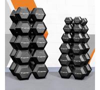 METIS Hex Haltères [2,5 kg-50 kg] | Variété de Poids pour Plusieurs Exercices | Haltères Vendus par Paire ou en Ensemble (15 kg)