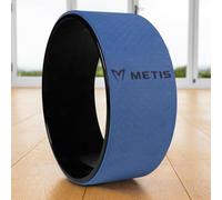 METIS Roue de Yoga [32 cm x 13 cm] | Accessoire d’Entraînement Antidérapant | Soulagement de la Douleur Corporelle (Bleu)