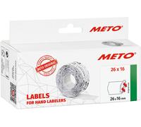 METO Etiquette prix 9506166 décollable Largeur des étiquettes: 26 mm Hauteur de l'étiquette: 16 mm blanc 1 pc(s)
