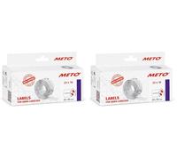 Meto Étiquettes d'étiquetage de prix - Préimpression « A consommer au » (22 x 16 mm, 2 lignes, 6 000 étiquettes de prix, blanches, permanentes) (Lot de 2)