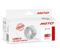 Meto Lot de 6000 étiquettes d'étiquetage de prix d'origine « Prix spécial » (26 x 12 mm, 1 ligne, rouge fluo, adhésif permanent)