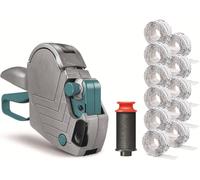 Meto Pince à étiqueter Basic S - Kit 11 000 étiquettes 22x12 mm, marqueur 1 ligne 8 chiffres