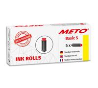 METO Pack de 5 rouleaux encreurs pour Meto Basic S 1 ligne