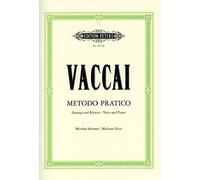 Metodo PRATICO - Arrangement pour chant - Voix moyenne (mezzo / voix médium) - Piano [Partitions/partitions] Compositeur : Vaccai Nicola