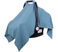 Metplus Housse de siège de voiture en mousseline pour bébés - Housse de siège auto pour garçons et filles, respirante et légère, s'adapte à la plupart des poussettes et sièges auto pour bébé