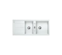 Blanco – Évier Metra 8 S – Silgranit PuraDur II, 2 bacs, 80 cm – Blanc