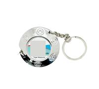 Mètre à ruban 1 mini porte-clés ruban à mesurer 2 m en acier délicat petit polyvalent règle cadeau(Silver)
