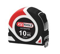 KS Tools Mètre à ruban 302.0136 Enrouleur et arrêt automatique Classe II 10x25 mm Ruban laqué blanc