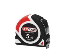KS Tools – Mètre ruban 302.0133 – Bi-matière 5x25 mm, ruban laqué blanc, enrouleur, arrêt auto