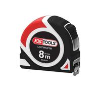 KS Tools Mètre ruban 302.0134 8x25 mm bi-matière avec enrouleur et arrêt automatique – Classe II