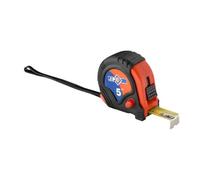 Mètre à ruban - JPC - 5m - Bi-matière - Longueur - Blanc