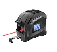 Mètre à ruban laser numérique 2 en 1 avec écran LCD, mesure laser de 40 m, mètre ruban de 5 m, zone de mesure/volume/distance